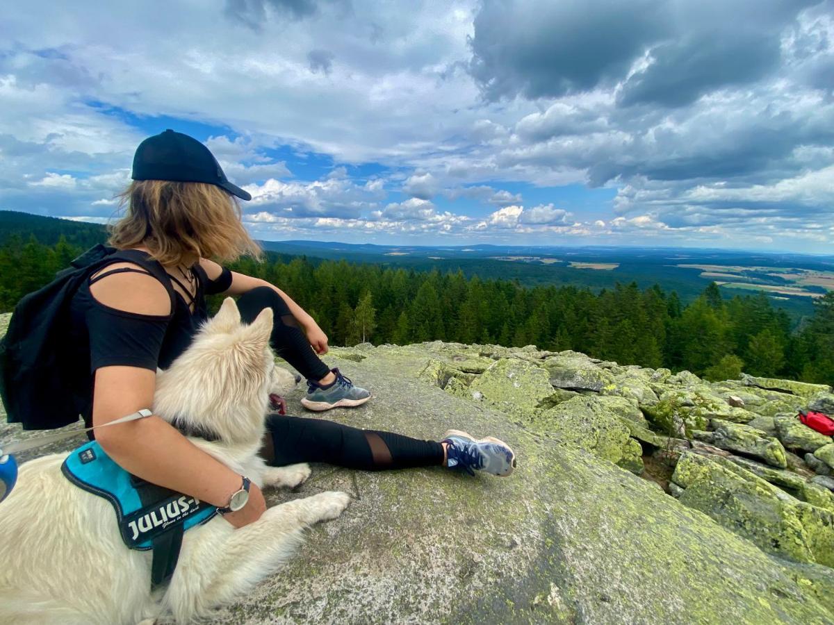 Ferienwohnung Oxana Im Naturpark Fichtelgebirge Schonwald  Buitenkant foto