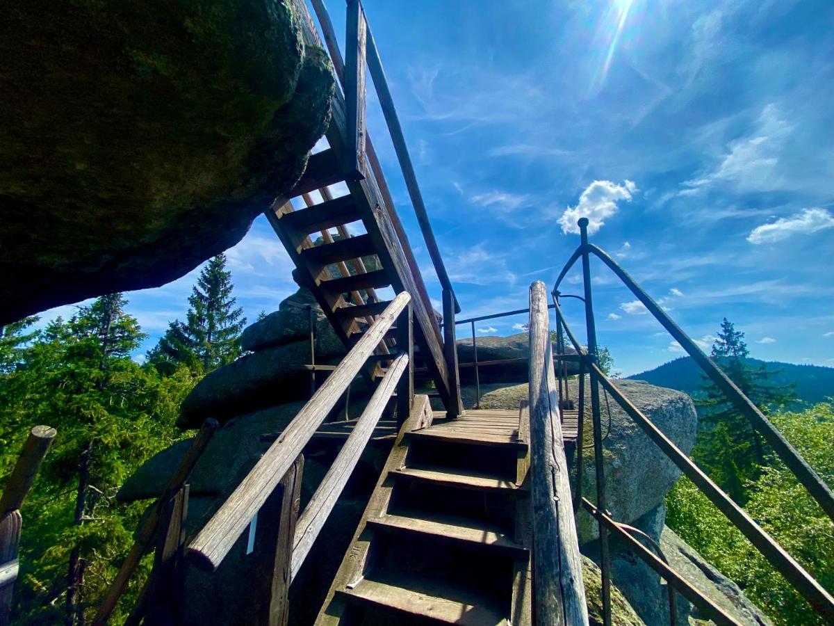 Ferienwohnung Oxana Im Naturpark Fichtelgebirge Schonwald  Buitenkant foto