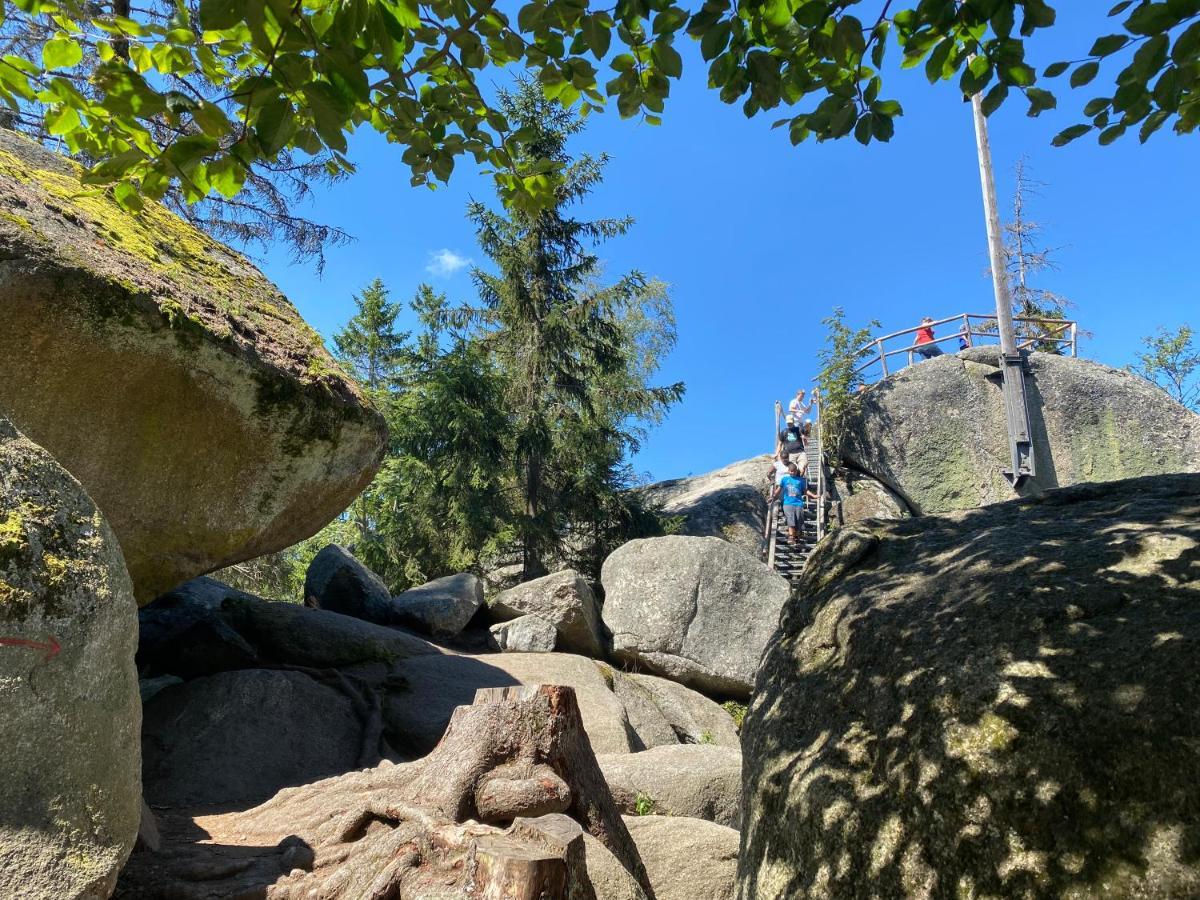 Ferienwohnung Oxana Im Naturpark Fichtelgebirge Schonwald  Buitenkant foto