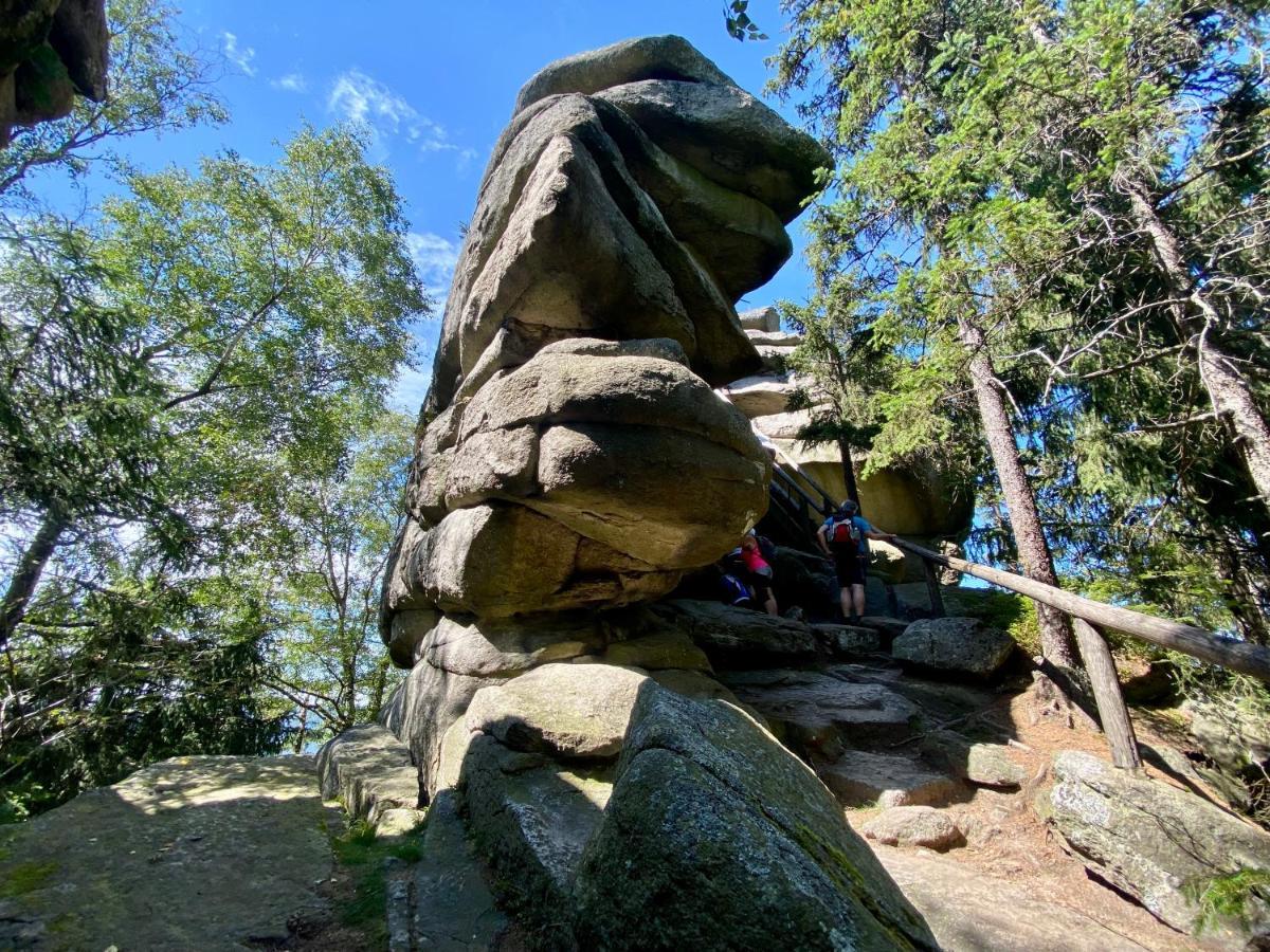 Ferienwohnung Oxana Im Naturpark Fichtelgebirge Schonwald  Buitenkant foto