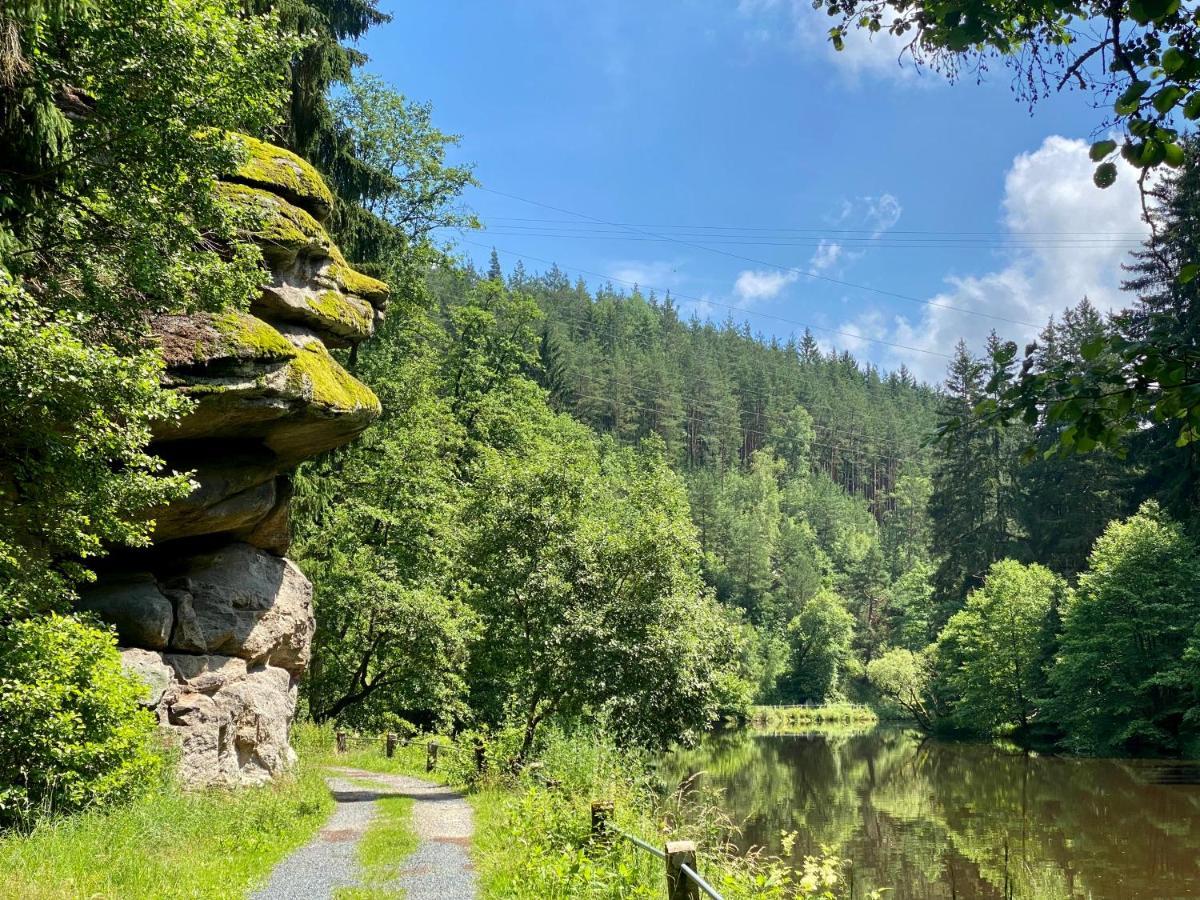Ferienwohnung Oxana Im Naturpark Fichtelgebirge Schonwald  Buitenkant foto